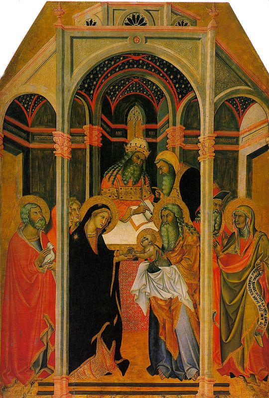 Bartolo di Fredi The Presentation in the Temple  6 oil painting image